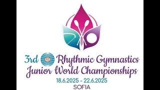 3rd FIG Rhythmic Gymnastics Junior World Championships SOFIA (BUL) Clubs and Ribbon Set C