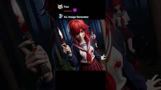 Don't Make A Sound  (Yandere Edition) #ai #anime #memes #yanderesimulator