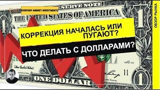 Коррекция началась или пугают? Что делать с долларами?