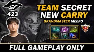 423 Team Secret New Carry is GRANDMASTER MEEPO! - Meepo Gameplay#924