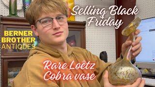 Rare Loetz COBRA Vase: Selling Black Friday