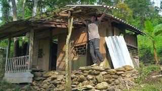 Day 2 of KONG on the mountain: Restoring the old, dilapidated CABIN after 2 years of abandonment