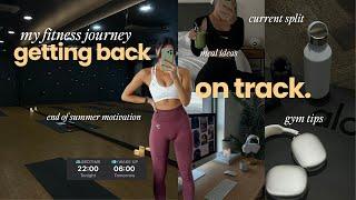 My fitness journey | getting back on track with workouts + feeling my best