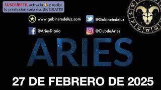 Horóscopo Diario - Aries - 27 de Febrero de 2025.