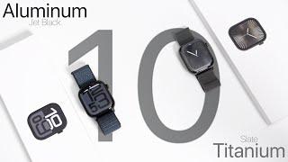 Apple Watch Series 10 - Aluminum and Titanium Unboxing and Comparison