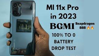 Xiaomi Mi 11x Pro In 2023,BGMI Battery Drain Test ,100 to 0, Must Watch if you are buying, SD 888