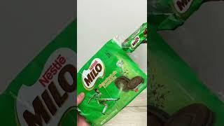 Nestlé Milo Sandwich Cookie #asmr #asmrsnacks #snack#asmreating #asmrsounds#shorts #short#nestle