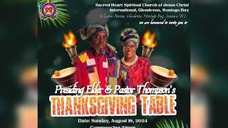 PRESIDING ELDER & PASTOR THOMPSON'S - THANKSGIVING TABLE - PART 1