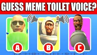 Guess MONSTER`S VOICE #5 | Skibidi Toilet NEW SEASON  | NEW Episodes 36-40| Guess Meme SONG Toilet