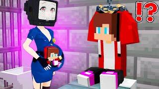 JJ Save POLICE TV WOMAN witch SON in PRISON! HER HELP TO ESCAPE HIM from JAIL! Minecraft - Maizen