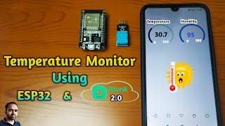 Temperature and Humidity Monitor Using ESP32 and Blynk IOT | Blynk 2.0 Projects