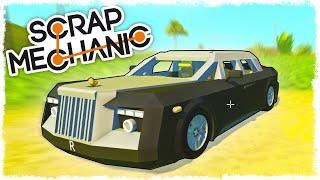 БИТВА: СТРОИМ ГОНОЧНУЮ МАШИНУ НА ПОРШНЯХ В SCRAP MECHANIC!!!