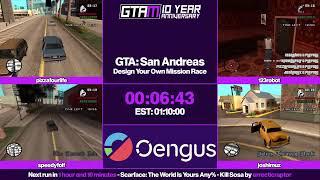 GTAMarathon 2024 - GTA San Andreas DYOM Race by Pizzafourlife vs 123robot vs SpeedyFolf vs Joshimuz