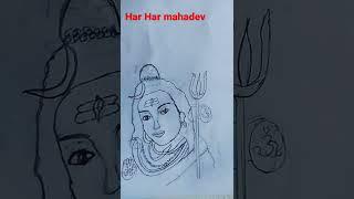 Mahadev drawing #shorts #like subscribe  #vrinda art gallery 