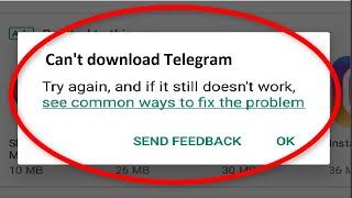 How To Fix Can't Download Telegram Error Google Playstore Android & Ios || Cannot Download App