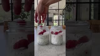 Chia seed yogurt parfait