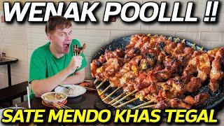 NEKAT !! Bule Jowo Makan Sate Mendo Khas Tegal ?!?