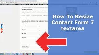 How to resize contact form 7 textarea rows