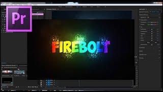 УРОКИ ADOBE PREMIERE PRO.  Как добавить текст заголовок на видео !!!