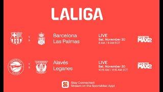 Watch La Liga EA Sports | LIVE Matches | Sat. Nov. 30 |  | on SportsMax2, and SportsMax App!