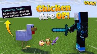 Minecraft, But Chickens Are Super OP!!!