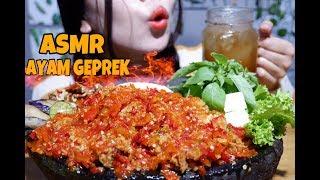 ASMR Ayam Geprek pedas mampus ! x2 | ayam mandi cabe| Mukbang | ASMR INDONESIA