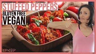 Healthy VEGAN STUFFED PEPPERS - Vegan | Gluten-Free | QUICK AND EASY 🫑