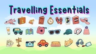 Travelling - Learn Travel Essentials | Must-Have Items for Travel | Travel Vocabulary @surukkam