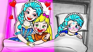 [paper doll] Poor Rapunzel And Rich Elsa Depend On Each Other To Live Together | Rapunzel's Family