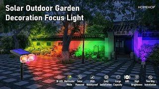 Solar Led Spot Lights For Garden Outdoor Home Landscape Decoration Light (Waterproof, RGB)