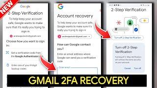 NEW! How to Recover Gmail Account Without 2 Step Verification 2025 | Gmail Account Recovery 2 Step