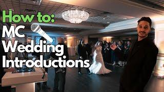 How to MC a Wedding Reception 2024 (Walkthrough of a Wedding Introduction, Including Line Up)