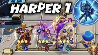 MAGIC CHESS | HARPER 1 UNEXPECTED 3 LEGENDARY HEROES | META