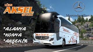 ETS2 / Alanya-Konya-Akşehir / Mercedes-Benz Travego 16 SHD 2+1 / Roextended Map