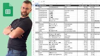 How to make the Bill of Materials for a custom embedded device (router)