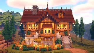 How to Build a Ultimate Spruce House + Interior in Minecraft • Tutorial