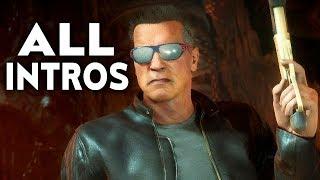 MORTAL KOMBAT 11 Terminator T-800 All Intros Dialogue Character Banter MK11