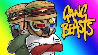 Gang Beasts Funny Moments - Burger Squad VS. The World