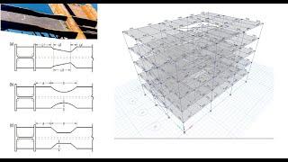 Design  a multi-story steel structure with reduced beam section (RBS)  in ETABS Software