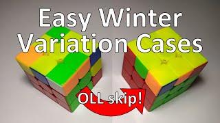 10 Easiest Winter Variation Cases [Advanced CFOP]