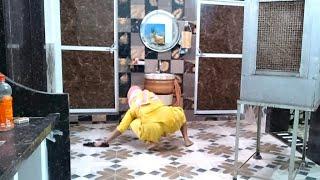 cleaning vlog || Daily workout at home | home cleaning | Indian housewife daily routine ||