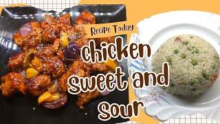 Easy Pleasures: Sweet and Sour Chicken with Vegetable Rice Delight