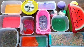 Slime Smoothies Mixing Old Slimes - Izabela Stress