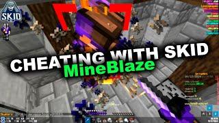 Skid v13.1 mineblaze hacking, cheating on intave anticheat with client 6 year !