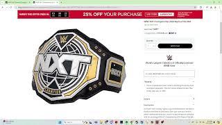 BRAND NEW NXT CHAMPIONSHIP TITLES NOW AVAILABLE ON WWE SHOP!