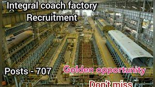 Integral coach factory recruitment  Indian railways coach factory recruitment  STUDY BOOSTER