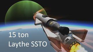 KSP   To Laythe and back in a 15 ton stock SSTO