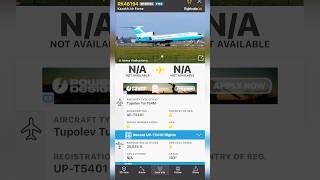 Rare find: Kazakh Air Force TU-154 #shorts #aviation #kazakhstan #flightradar24 #flightradar #fr24
