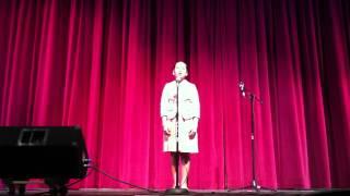 Anai Morales, singing "O mio babbino caro" at the Delano Music Memorial Concert