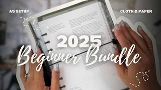 Get Started with A5 Planning: Cloth & Paper 2025 Planner Bundle for Beginners